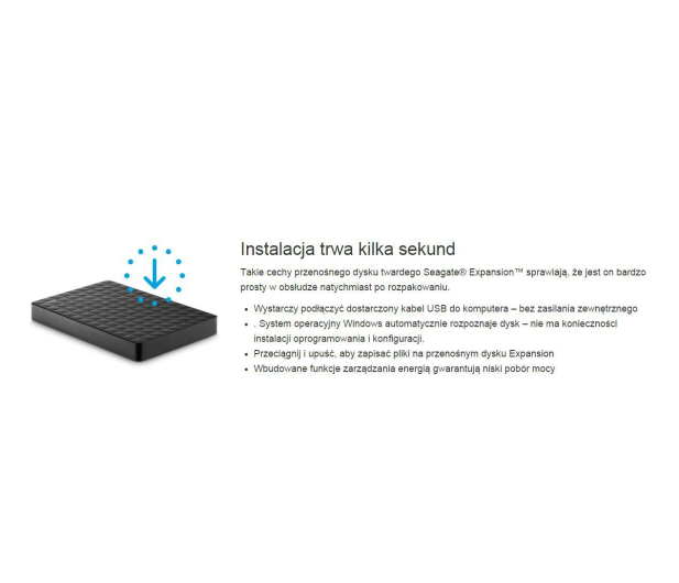Seagate Expansion Portable 1TB USB 3.2 Gen. 1 Czarny - 236491 - zdjęcie 8